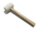 RUBBER MALLET WITH WOODEN HANDLE